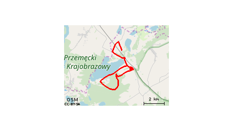 Boszkowo-Letnisko - Boszkowo PKP Przejazd - Boszkowo-Letnisko - Ujazdowo - Boszkowo-Letnisko - Dominice - Las - Ujazdowo - Boszkowo-Letnisko 