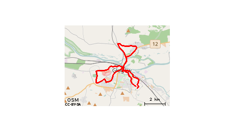 Głogów - Serby - Grodziec Mały - Serby - Głogów