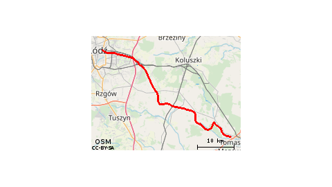 Łódź - Tomaszów (bez 713)