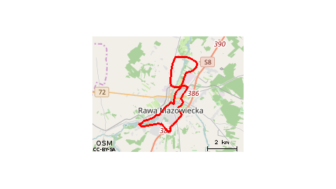 do okoła Rawy Mazowieckiej