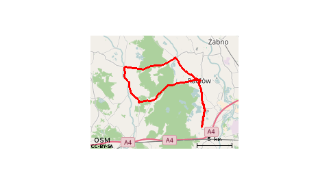 Wierzchosławice-Radłow-Borzęcin-Wierzch.