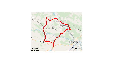 Trasa Klasztorna - wariant długi on GPSies.com