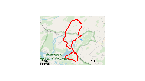 Boszkowo-Letnisko - Włoszakowice - Dominice - Boszkowo-Letnisko - Boszkowo - Bucz - Sączkowo - Kluczewo - Siekowo - Siekówko - Przemęt - Błotnica - Starkowo - Boszkowo-Letnisko - Ujazdowo 