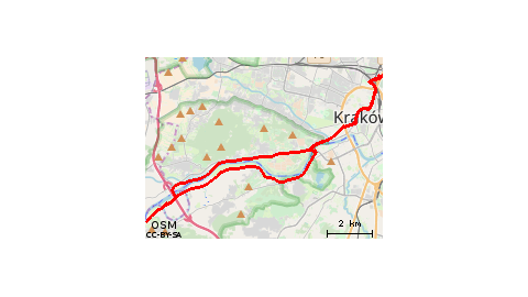 Kraków Centrum - Klasztor Tyniec - Krk. Cent.