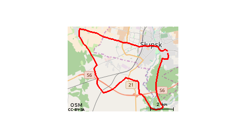 Słupsk - Widzino - Bierkowo - Słupsk