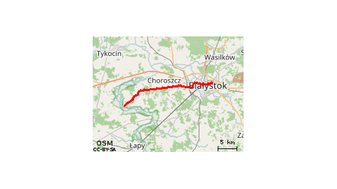 Kładka Śliwno-Waniewo - Białystok 15.08.2017 18:27