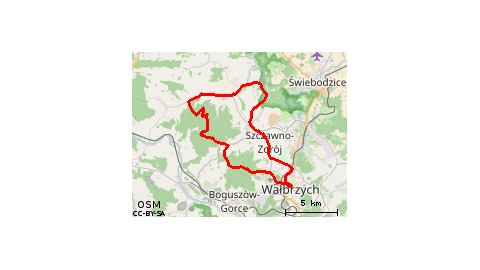 Wałbrzych - Trójgarb - Szczawno Zdrój