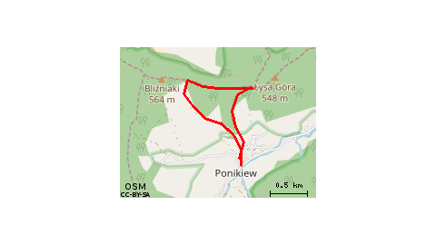 Łysa Góra Bliźniaki Ponikiew