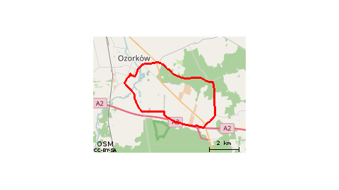 Ozorków-A2-Sokolniki-Ozorków