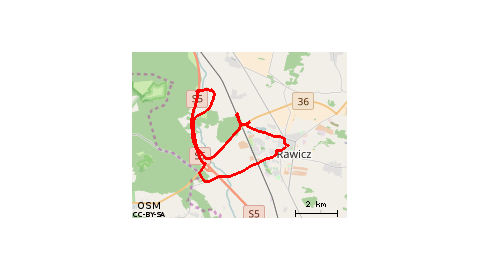 Trasa drogą techniczną