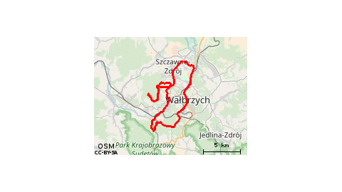 Wałbrzych - Szczawno Zdrój - Chełmiec - Sobięcin - Kuźnice - Gaj - Wałbrzych 