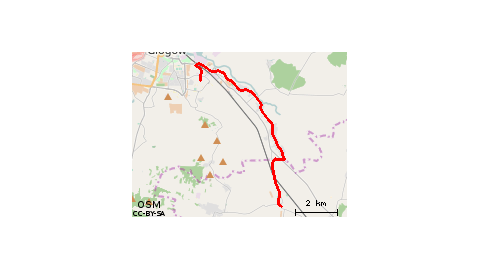 Głogów - Bytnik - Przedmoście Grębocice