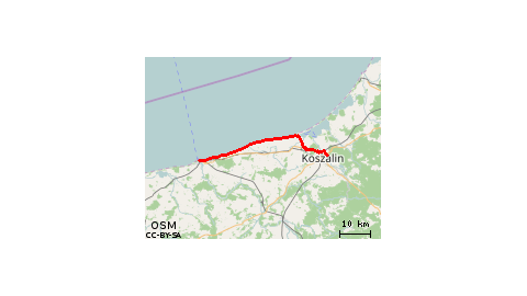 Koszalin-Kolobrzeg one way