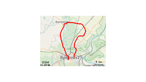 Koronowo Dobrcz 65.3 km