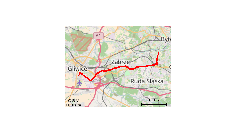 Gliwice -> Ruda Śląska