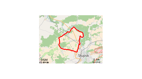 Słupsk - Szarlotta - wzdłuż Słupii