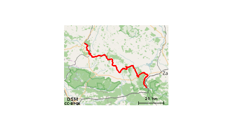 Centralny Szlak Rowerowy Roztocza, odcinek Kraśnik - Zwierzyniec