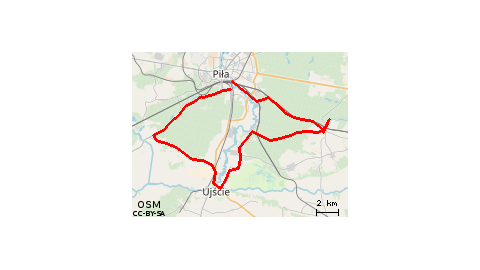 Piła - Kaczory- Stobno- Piła