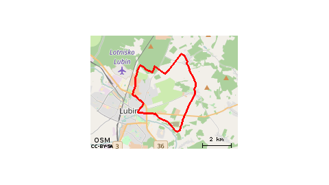 Lubin - Księginice - Składowice - Lubin