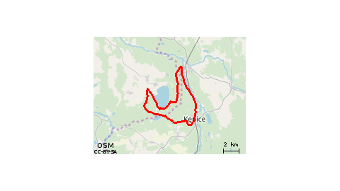 Kępice-Janiewice-Korzybie-Kępice