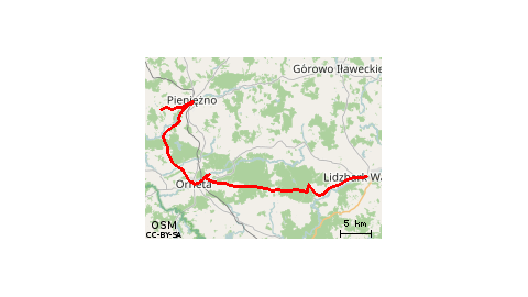 BRZOSTKI Agroturystyka - Pieniężno - REZERWAT Czarci Jar Rzeki Wałsz - ORNETA - Lidzbark Warmiński 