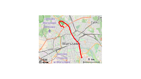 Bielany - Sadyba ścieżką wzdłuż Wisły