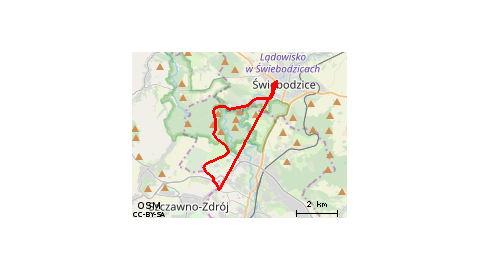 Piaskowa Góra - Podzamcze - Pełcznica - Świebodzice 