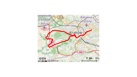 Czyżyny-Tyniec-Kryspinów-Czyżyny