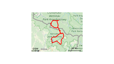 Połoniny Runina, Topola- Słowacja