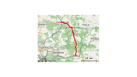 z Zawiercia do Olkusza