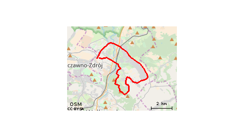 Piaskowa Góra - Poniatów - Ptasia Kopa - Lisi Kamień - Poniatów - WSSE - Szczawienko - Podzamcze - Piaskowa Góra 