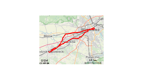 Grodzisk - Ożarów - Warszawa - Grodzisk 