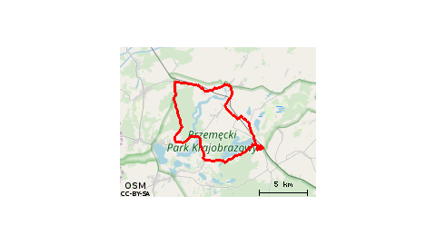 Boszkowo-Letnisko - Sezam - Jezioro Dominickie - Ujazdowo - Boszkowo-Letnisko - Boszkowo - Starkowo - Błotnica - Przemęt - Perkowo - Nowa Wieś - Lasy - Osłonin - Olejnica - Górsko - Dominice - Boszkowo-Letnisko - Ujazdowo 