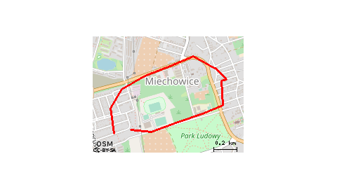 Trasa Na Miechowicach Z Ulicy Wieniawskiego Do Szkoły Na Dzierszonia, Optyk Na Elsnera I Powrót Na Ulice Wieniawskiego