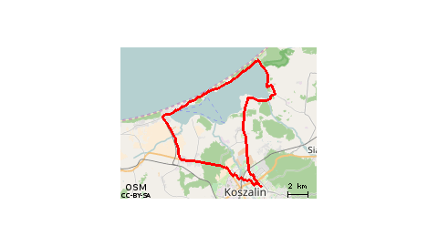 Koszalin-Mielno-Łazy- Koszalin