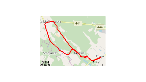 Rojów-Szklarka Myślniewska-Rojów